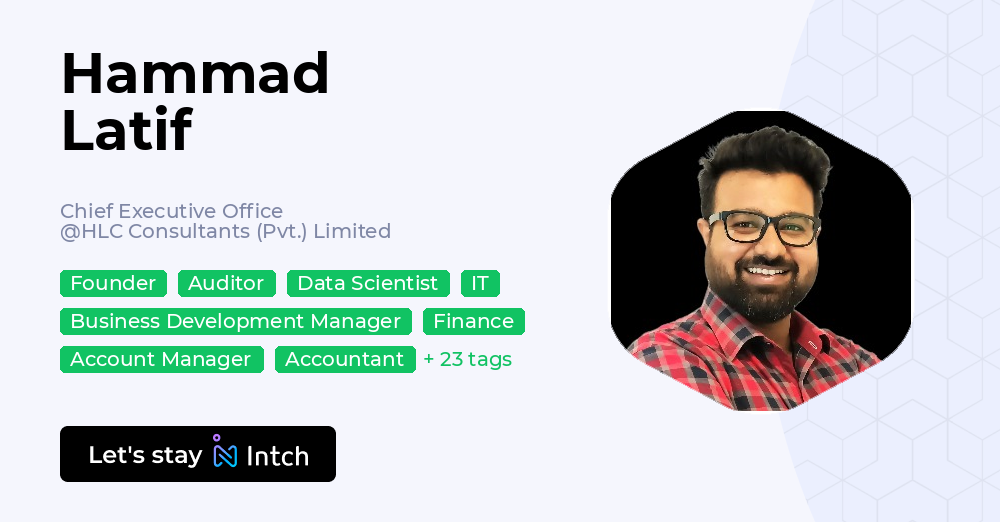 Hammad Latif - Chief Executive Office, HLC Consultants (Pvt.) Limited ...