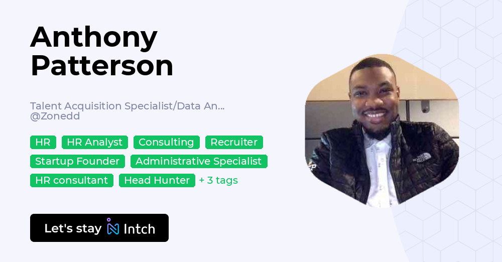 Anthony Patterson - Talent Acquisition Specialist/Data Analyst, Zonedd ...