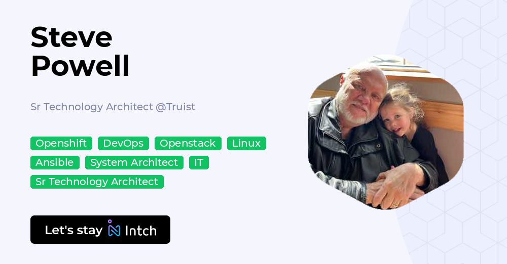 Steve Powell - Sr Technology Architect, Truist | Intch