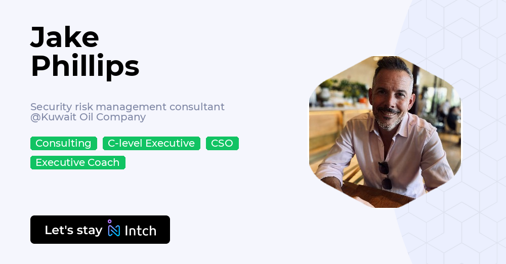Jake Phillips Jake Phillips - Security risk management consultant, Kuwait Oil Company ...