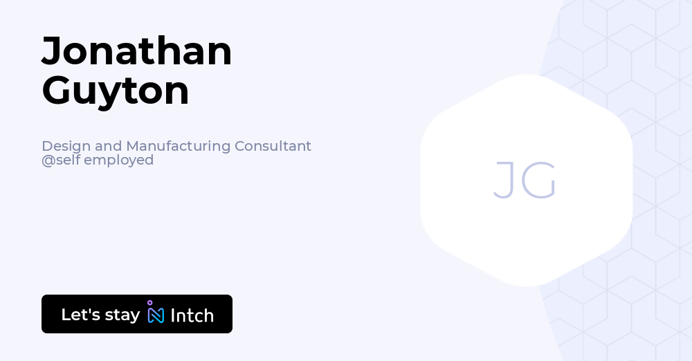 Jonathan guyton design and manufacturing consultant self employed