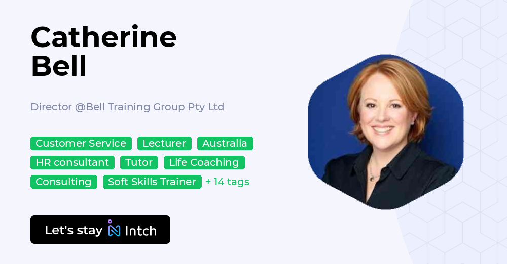 Catherine Bell - Director, Bell Training Group Pty Ltd | Intch