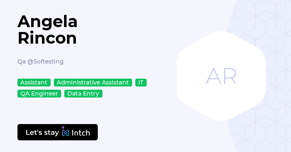 Angela Rincon - Qa, Softesting | Intch