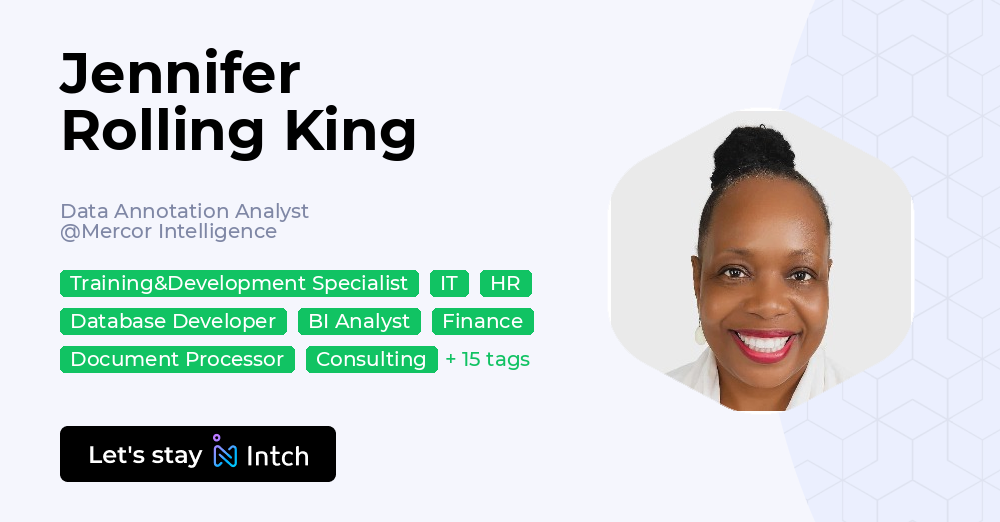 Jennifer Rolling King - Data Annotation Analyst, Mercor Intelligence ...