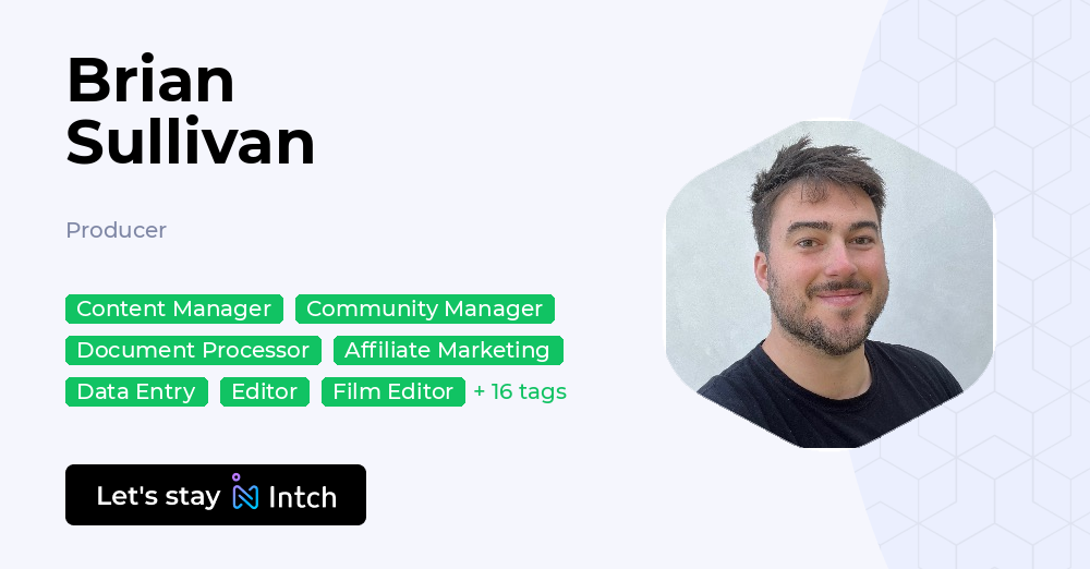 Brian Sullivan - Producer, | Intch