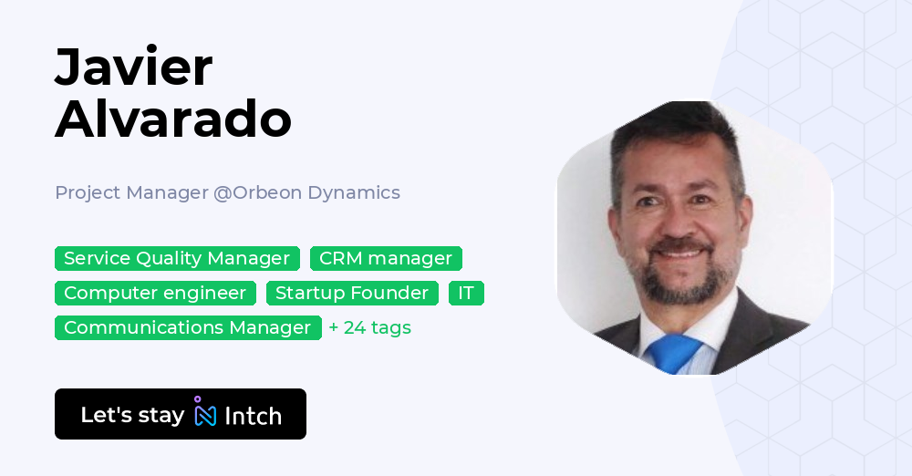 Javier Alvarado - Project Manager, Orbeon Dynamics | Intch