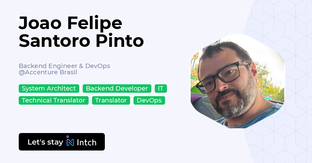 Joao Felipe Santoro Pinto - Backend Engineer & DevOps, Accenture Brasil ...