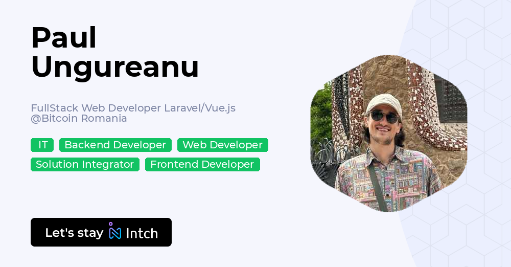 Paul Ungureanu - FullStack Web Developer Laravel/Vue.js, Bitcoin ...