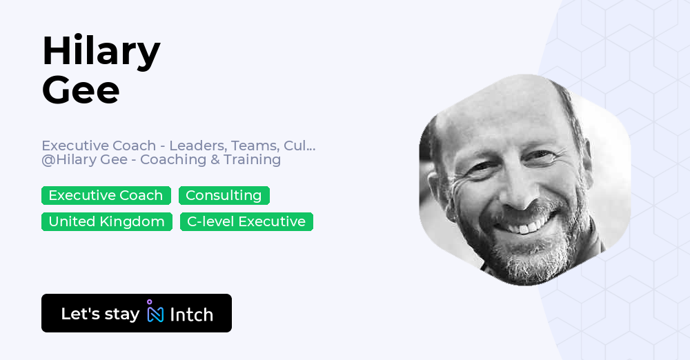 Trainer Gee Hilary Gee - Executive Coach - Leaders, Teams, Culture, Performance ...