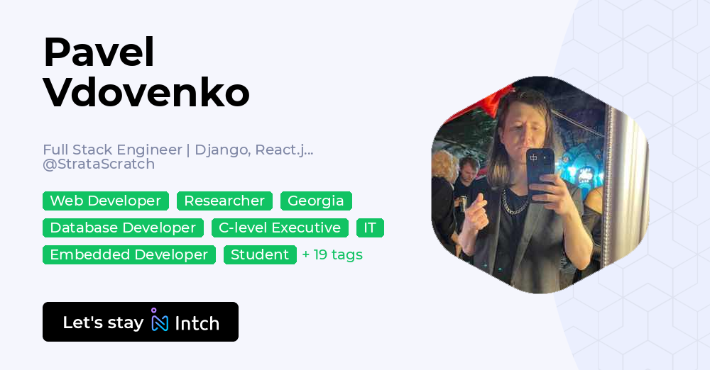 Pavel Vdovenko - Full Stack Engineer | Django, React.js and AWS ...