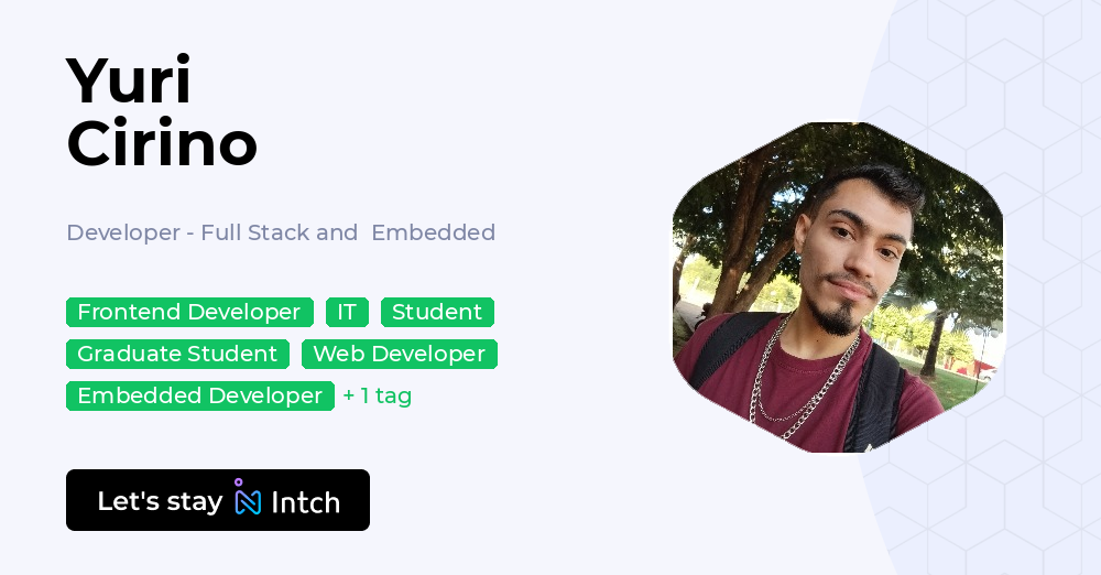 Yuri Cirino - Developer - Full Stack and Embedded, Axionic | Intch