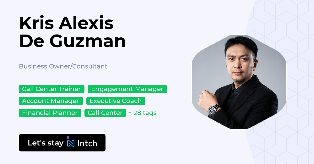 Kris Alexis De Guzman - Business Owner/Consultant, | Intch