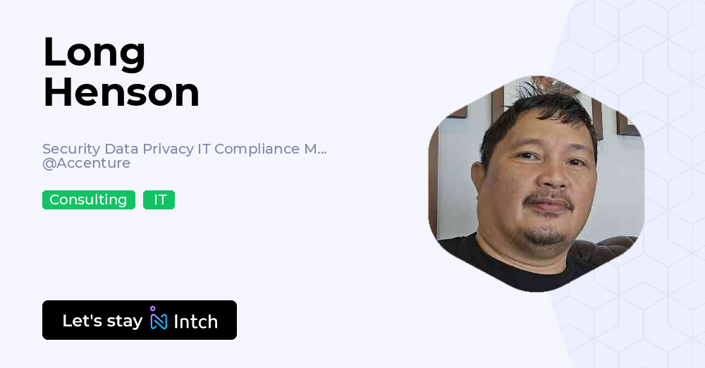 Long Henson - Security Data Privacy IT Compliance Manager, Accenture ...