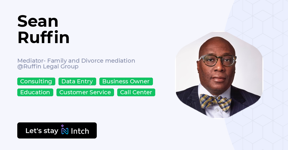 Thomas Ruffin Dc Attorney Sean Ruffin - Mediator- Family and Divorce mediation, Ruffin Legal ...