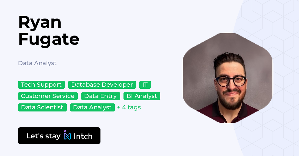 Ryan Fugate - Data Analyst | Intch