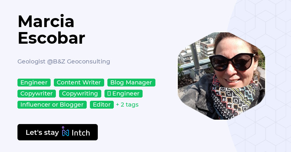 Linktal Marcia Escobar - Geologist, B&Z Geoconsulting | Intch
